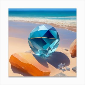 Diamond On The Beach Canvas Print