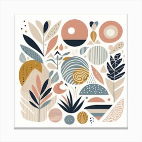 Scandinavian style, Tropics 3 Canvas Print