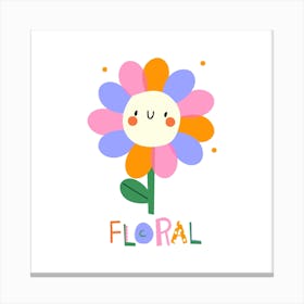 colorful flower Canvas Print