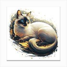 Siamese Cat 4 Canvas Print