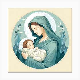 Jesus And Baby 3 Canvas Print