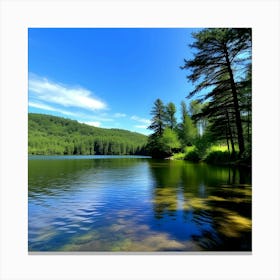 Lake Stock Videos & Royalty-Free Footage Canvas Print