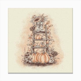 Autumn Ladder Canvas Print