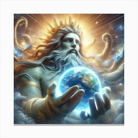 God Of The Sky 9 Canvas Print