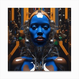 Futuristic Woman 46 Canvas Print