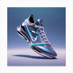 Updated Prompt A Highly Detailed Futuristic Nike Sneaker Canvas Print