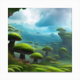 Mushroom Forest 7 Canvas Print