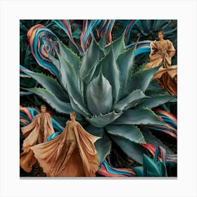 A Stunning Illustration Of An Agave Plant With Hyp Jlaxikrgts6xqnwtspcxmw E1msfgfxrrohfunmyitmoq Canvas Print