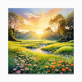 Landscape Painting 9 Canvas Print