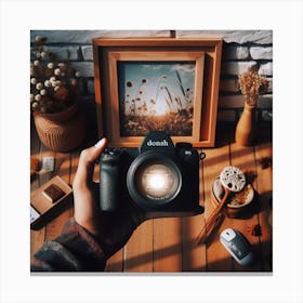 Portrait Of A Photographer Canvas Print