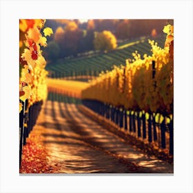 Autumn Vineyards Canvas Print