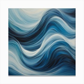 Blue Waves Canvas Print