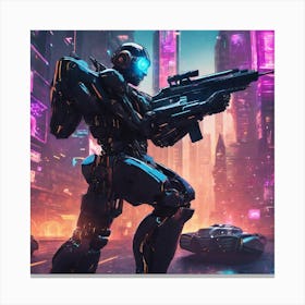 Futuristic Robot 5 Canvas Print