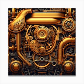 Steam Engine Canvas Print