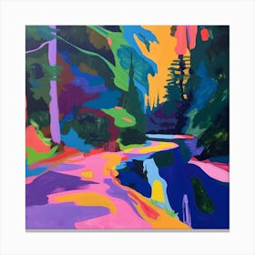 Abstract Park Collection Stanley Park Vancouver Canada 4 Canvas Print