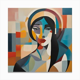 Dynamic Abstract Woman Canvas Print