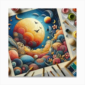 Of The Moon Canvas Print