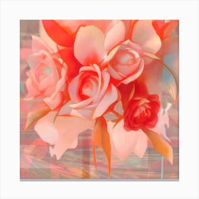 Pink Roses Canvas Print