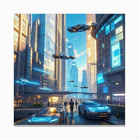 Futuristic City 2 Canvas Print