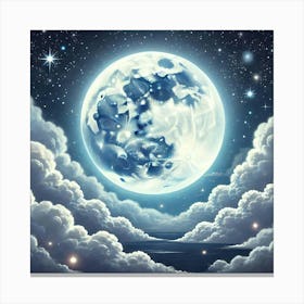 Full Moon In The Sky 47 Canvas Print