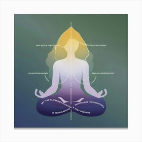 Meditating Woman Canvas Print