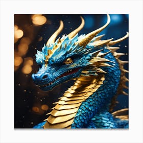 Blue Dragon Canvas Print