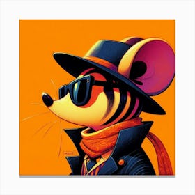 Mouse In A Hat 1 Canvas Print