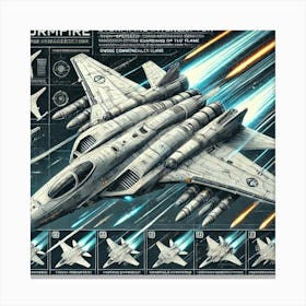 Stormfire Interceptor Iron Commonwealth Canvas Print