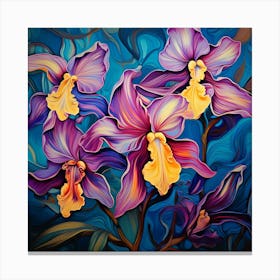 Purple Orchids Canvas Print