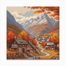 Autumn Village 10 Canvas Print