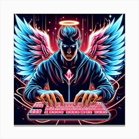 Angel Of The Computer Canvas Print