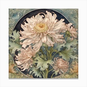 Art Nouveau flowers Canvas Print