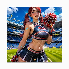 Cheerleader Canvas Print