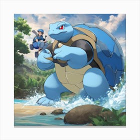 Pokemon Turtle 2 Canvas Print