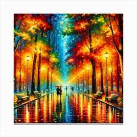 Walk In The Park Canvas Print