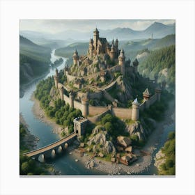 Castle On The Hill Canvas Print