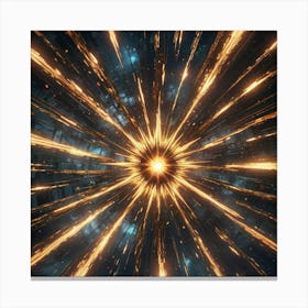 Space Burst Background Canvas Print