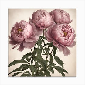 Pink Peonies Canvas Print