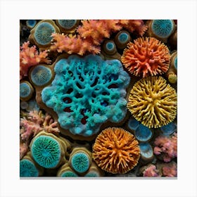 Colorful Corals Canvas Print