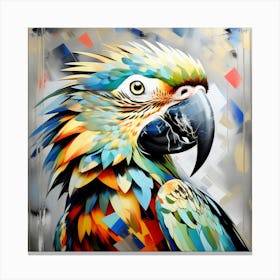 Parrot of American Grey 4 Canvas Print