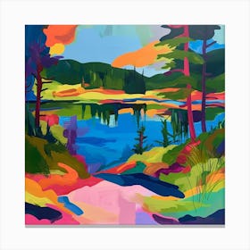 Abstract Travel Collection Canada 4 Canvas Print