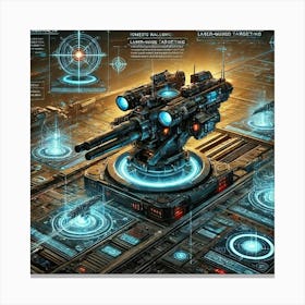 Nemesis Railguns Advanced Targeting Systems Iron Commonwealth Canvas Print