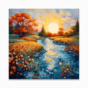 Riverside Rhapsody 1 Canvas Print