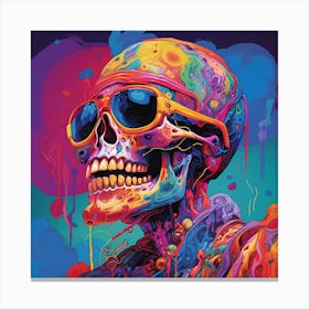 Colorful Skull Canvas Print