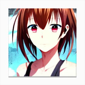 Anime Girl With Red Eyes Pretty Anime Characters Canvas Print