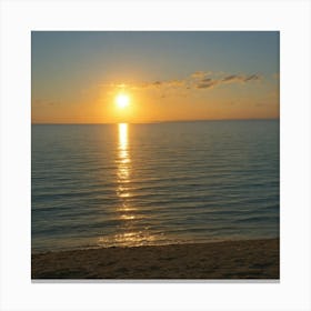 Default The Sun And The Sea Without People 1 Canvas Print
