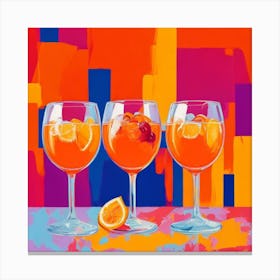 Aperol Spritz Fauvist Painting Art Print 1 Canvas Print