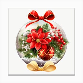 Christmas Ball - Transparent Png Canvas Print