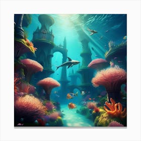 Underwater Seascape 2 Canvas Print