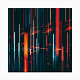 Abstract Light Lines 5 Canvas Print